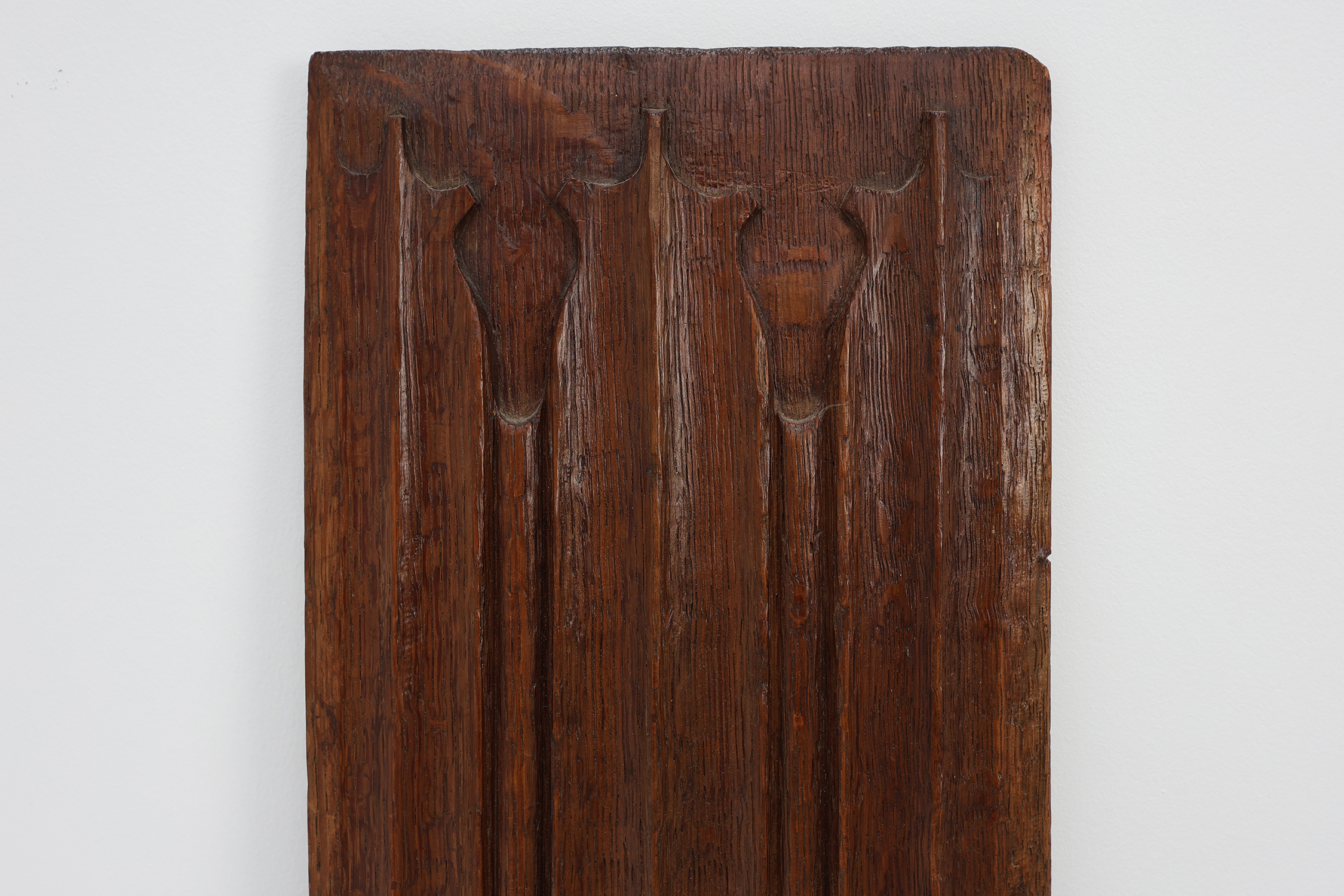 Carved oak Gothic linenfold panel, Flanders, ca. 16th centurythumbnail